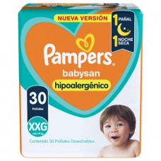 PAMPERS BABYSAN*HIPO MEGA x30un XXG 