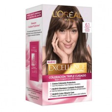 EXCELLENCE*KIT CREME 6.1 RUBIO OSCURO CEN*