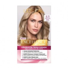 EXCELLENCE*KIT CREME 8.11 RUB CLARO CENIZA*