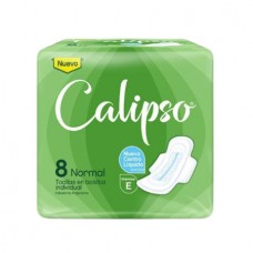 CALIPSO*TOALLAS x8un NORMAL VERDE POCKET*