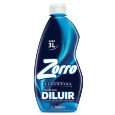 ZORRO*JAB LIQ x500ml P/DIL RINDE 3L EVOLUTION