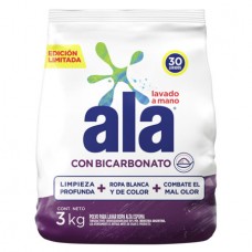 ALA*JABON POLVO x3kg  REGULAR CON BICARB