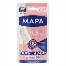 GUANTES DESC MAPA x10un MULTIUSO G 8-9 *
