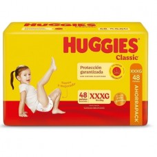 HUGGIES CLASSIC HIPER*PACK AHOR x48un XXXG (B