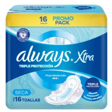 ALWAYS*TOALLAS x16un SECA TRIPLE PROT XTRA
