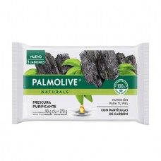 PALMOLIVE*NAT.JAB 3x90g CARBON PURIFICANTE