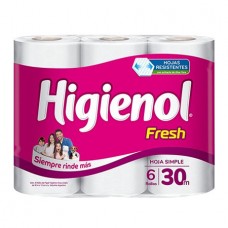 HIGIENOL FRESH*PAP.HIG x6un PANAL x30mt
