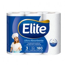 ELITE*ROLLO DE COCINA x3un 60 PAÑOS ULTR AB