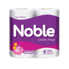 NOBLE*PAP.HIG x4un DOBLE HOJA 30mts