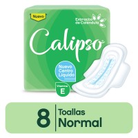 CALIPSO*TOALLAS x8un NORMAL VERDE POCKET*