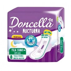DONCELLA*TOALLAS x8un C/ALAS NOCTURNA UL ABSO