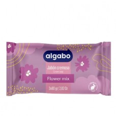ALGABO*JAB CREMOSO 3x80g FLOWER MIX (B