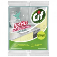 CIF*PAÑO MULTIUSO ANTIBACTERIAL x3un