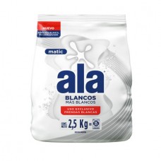 ALA*J.POLVO MATIC x2.5kg MAS BLANCOS