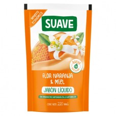 SUAVE*JAB.LIQ x220ml ECOPACK FLOR NAR Y MIEL