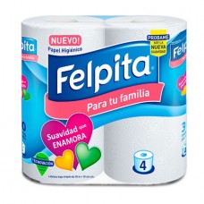 FELPITA*PAP.HIG x4un HOJA SIMPLE P/TU FAMILIA
