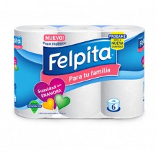 FELPITA*PAP.HIG x6un HOJA SIMPLE P/TU FAMILIA