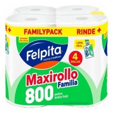 FELPITA*ROLLO DE COCINA x4un MAXIROLLO 800P