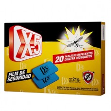 X-5*TABLETAS M.MOSQUITOS x10 unid -113012