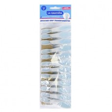 LA GAUCHITA*BROCHE GRIP x12un CELESTE