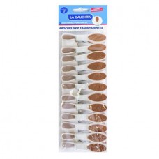 LA GAUCHITA*BROCHE GRIP x12un MARRON