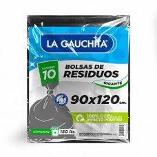 LA GAUCHITA*BOLSA RESIDUOS x10un 90x120 GIGAN