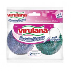 VIRULANA*ESPONJA x2un METALLIC POWER