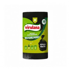 VIRULANA*BOLSA RESIDUOS x30un 50x70 MEDIANA