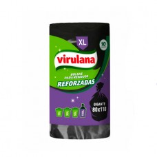 VIRULANA*BOLSA RESIDUOS x10un 80x110 GIGANTE