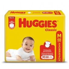 HUGGIES CLASSIC HIPER*PACK AHORR x68un MED *