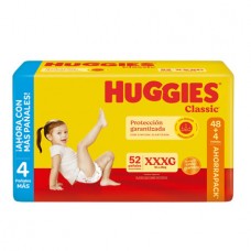HUGGIES CLASSIC HIPER*PACK AHORR x52un XXXG