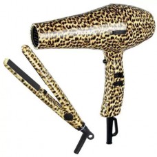 DUGA*KIT SECADOR + PLANCHA MINI ANIMAL PRINT