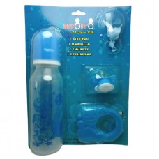 SET DE BEBE MAMADERA+CHUPETE+MORD - NKITBE