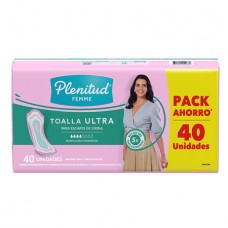 PLENITUD FEMME*TOALLA ULTRA x40un PACK AHORRO